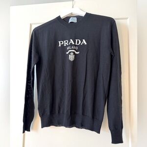 Prada superfine wool crew-neck sweater